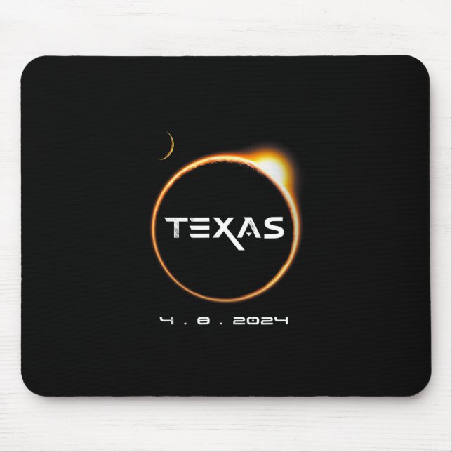 Texas Totality 4.08.2024 Total Solar Eclipse 2024 Mousepad (Vorne)