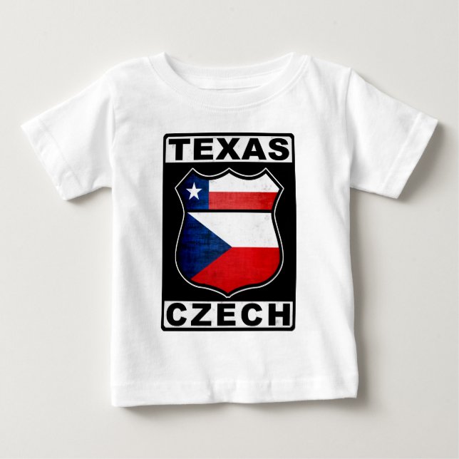 Texas Tschechische Amerikanerin Baby T-shirt (Vorderseite)
