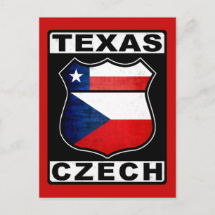 Texas Tschechische Amerikanerin Postkarte