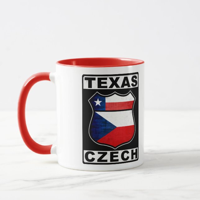 Texas Tschechische Amerikanerin Tasse (Links)