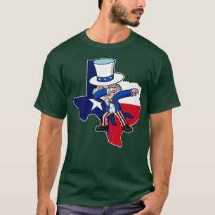 Texas Uncle Sam Texan 4. Juli USA Patriotic T-Shirt