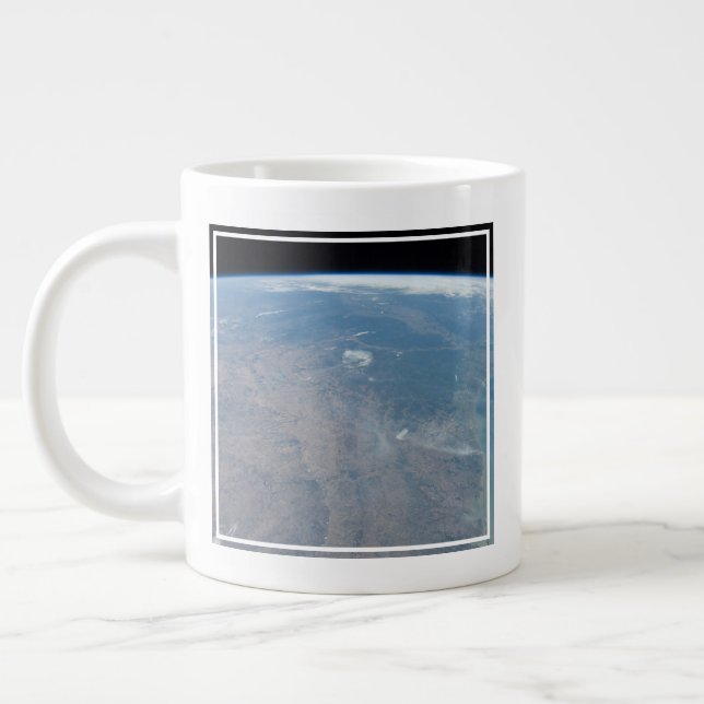 Texas und der Golf von Mexiko Jumbo-Tasse (Links)