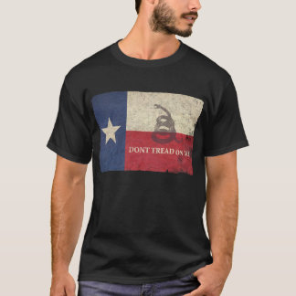 Texas- und Gadsden-Flagge T-Shirt