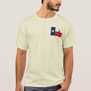 Texas- und Gadsden-Flagge T-Shirt
