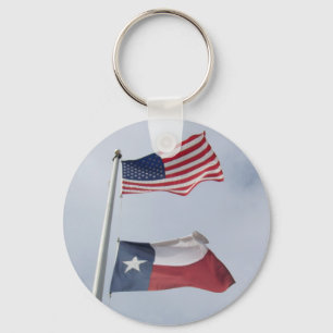 Texas- und Staat-Flaggen-Schlüsselanhänger Schlüsselanhänger