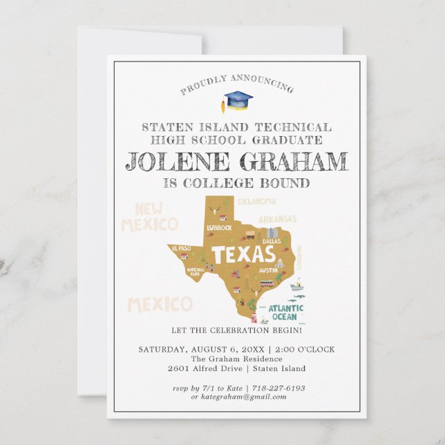 Texas | Uni Bound Graduation Party (Vorderseite)