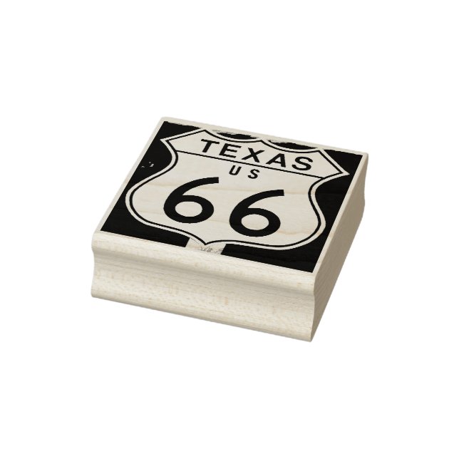 Texas US route 66 signature tampon en caoutchouc (Tampon)