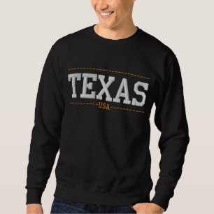 Texas USA bestickte Sweatshirts