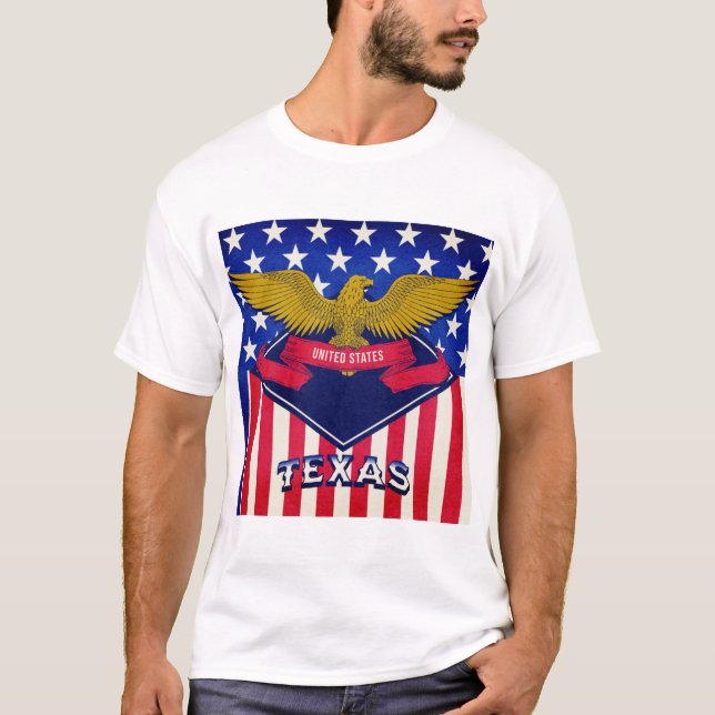 Texas USA Flag T-Shirt (Vorderseite)