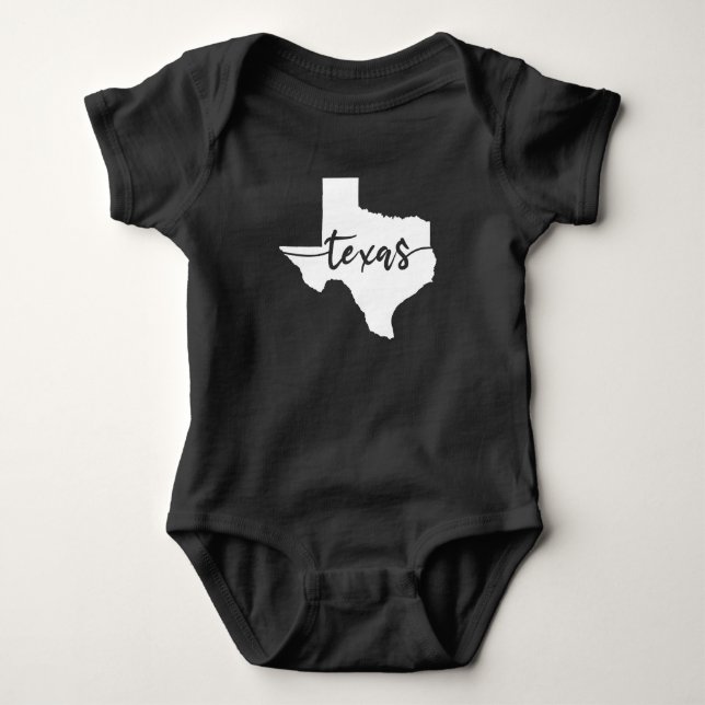 Texas USA Staat Map Baby Strampler (Vorderseite)