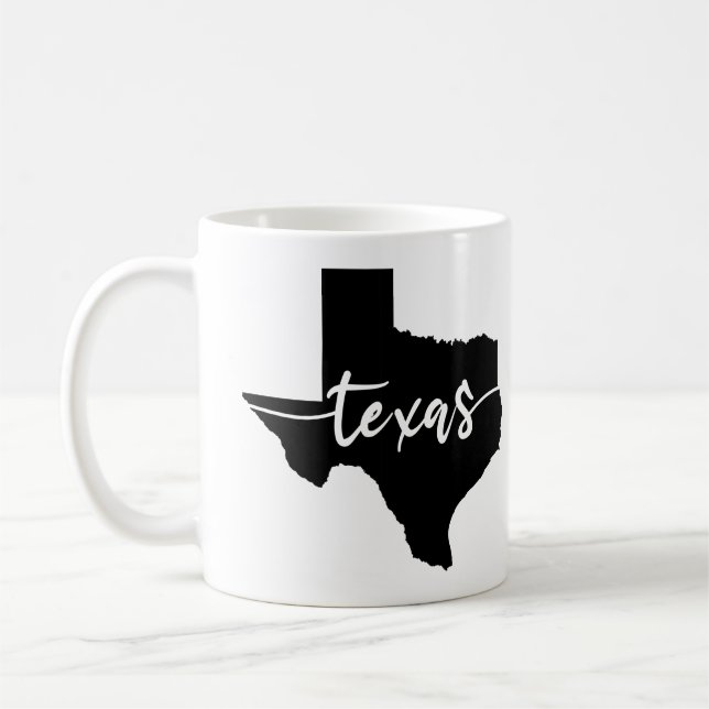 Texas USA Staat Map Kaffeetasse (Links)