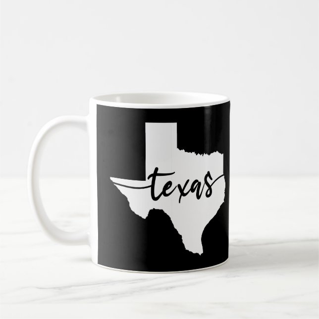 Texas USA Staat Map Kaffeetasse (Links)