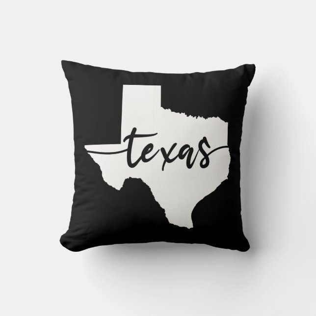 Texas USA Staat Map Kissen (Vorderseite)