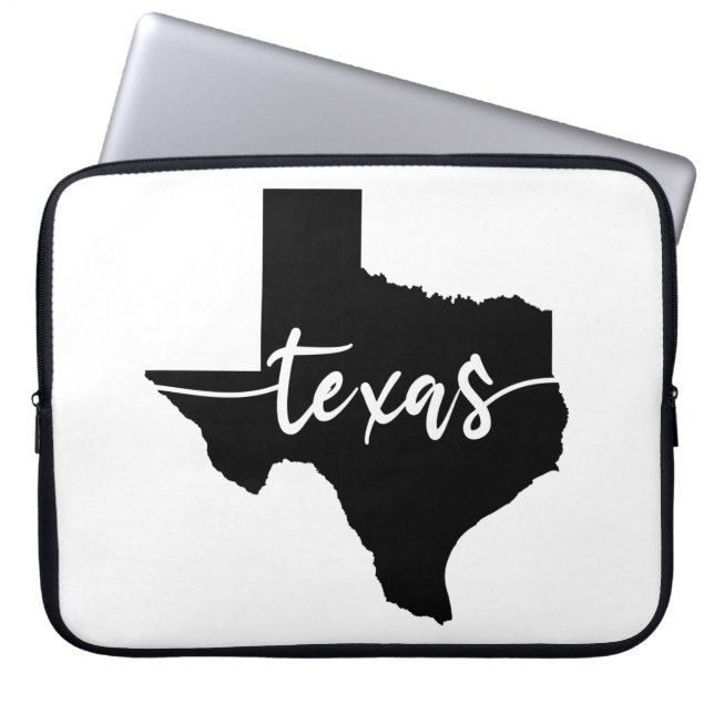 Texas USA Staat Map Laptopschutzhülle (Vorderseite)