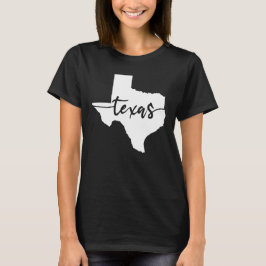Texas USA Staat Map T-Shirt