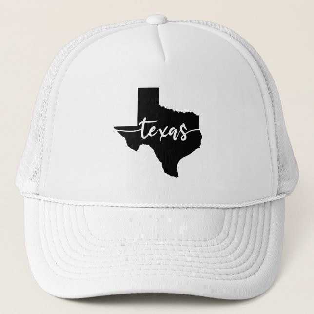 Texas USA Staat Map Truckerkappe (Vorderseite)
