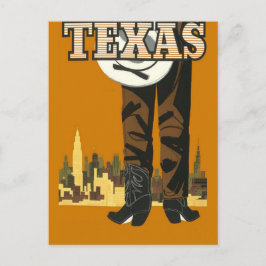 Texas USA Vintage Reise Postkarte