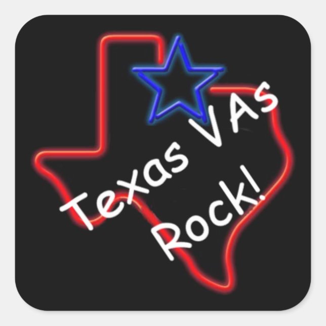 Texas VAs Rock Stickers (Vorderseite)