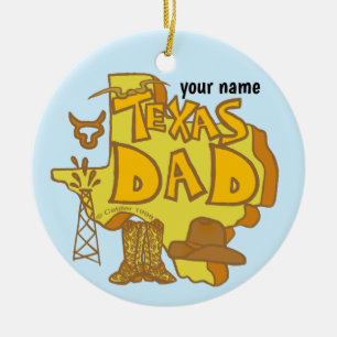 Texas-Vater-Ornament Keramik Ornament
