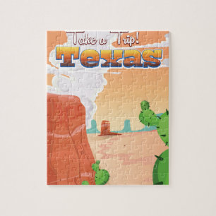 Texas Vintage Travel Poster