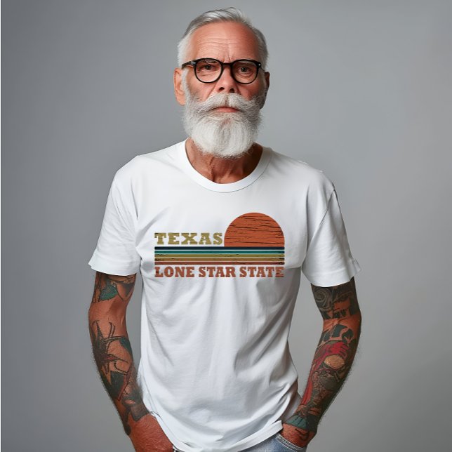 Texas Vintager Sonnenuntergang T-Shirt (Von Creator hochgeladen)