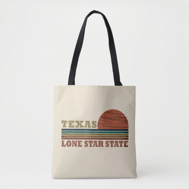 Texas Vintager Sonnenuntergang Tasche (Vorderseite)
