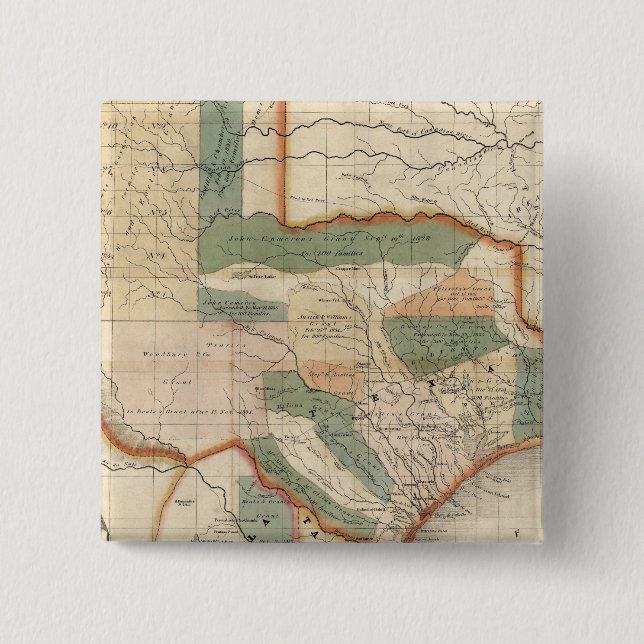 Texas, von David H Burr Button (Vorderseite)