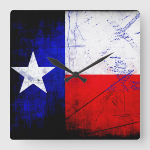 Texas-Wanduhr Quadratische Wanduhr