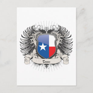 Texas Wappen Postkarte