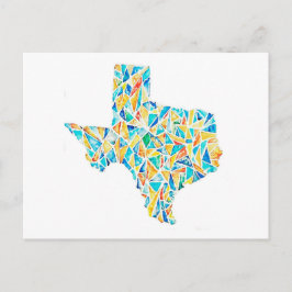Texas Wasserfarbe Anpassbare Postkarte