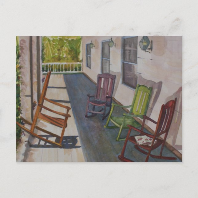 Texas Watercolor Postcard Postkarte (Vorderseite)