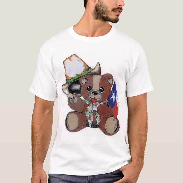 Texas-Weihnachtsbär T-Shirt (Vorderseite)