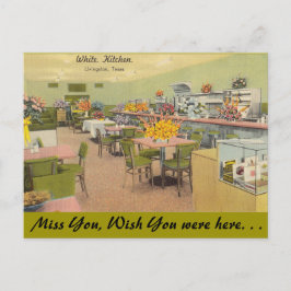 Texas, White Kitchen, Livingston Postkarte