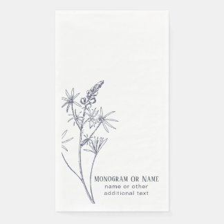 Texas Wildblume Bluebonnet Familienname Serviette
