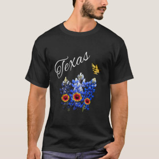 Texas Wildblume Butterfly Zuhause Staaten Bluebonn T-Shirt