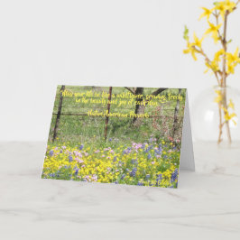 Texas Wildblume Design Faltkarte Karte