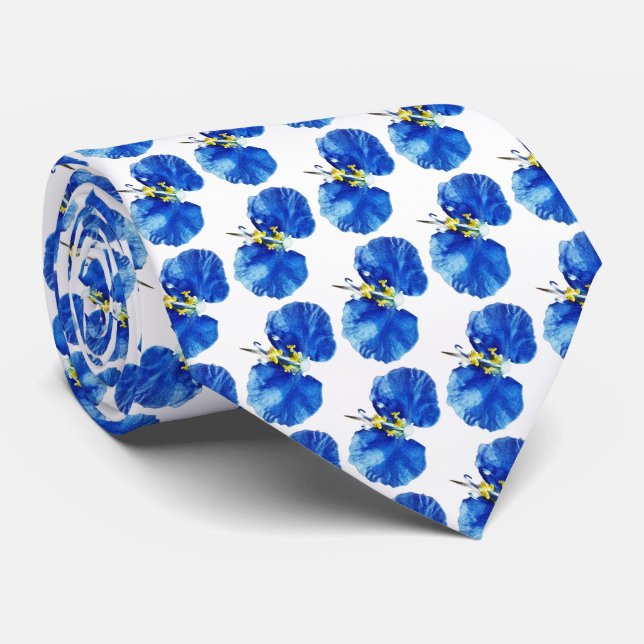 Texas Wildblume Neck Tie Krawatte (Gerollt)