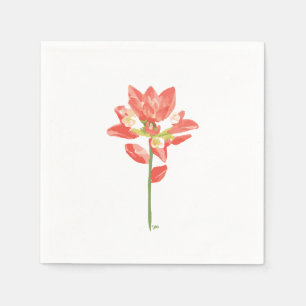 Texas Wilde Blume - Indischer Pinsel, Orange Serviette