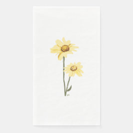 Texas Wilde Blume - Sonnenblumen, Gelb Serviette