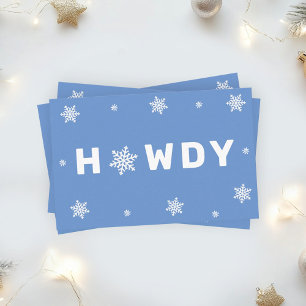 Texas Winter Marketing Howdy Business Card Visitenkarte