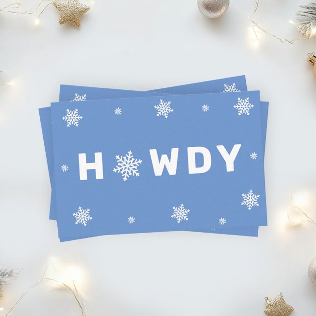 Texas Winter Marketing Howdy Business Card Visitenkarte (Von Creator hochgeladen)