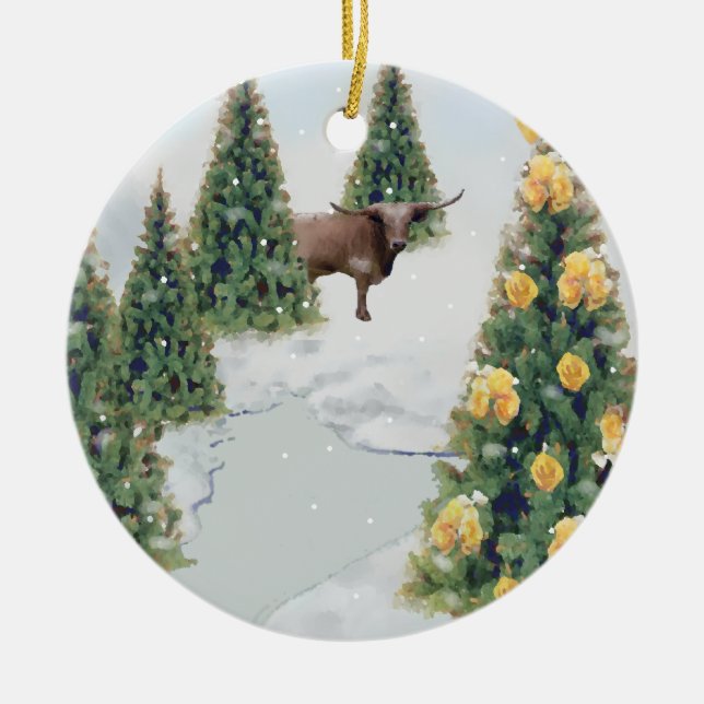 Texas Winter Ornament (Vorne)