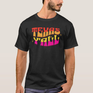 Texas Y alles Fett Typografie T-Shirt