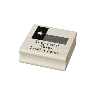 Texas Zuhause Gummistempel