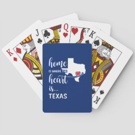 Texas Zuhause ist das Herz Spielkarten