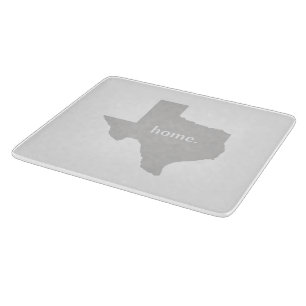 Texas-Zuhause-Silhouette-Staatskarte Schneidebrett