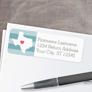 Texas Zuhause Staat Liebe Hochzeit mit Custom Hear