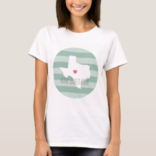 Texas Zuhause Staat Liebe mit benutzerdefiniertem  T-Shirt