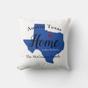 Texas Zuhause Throw Kissen