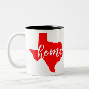 Texas Zuhause #USAPatriotGraphics ©WhiteTigerLLC.c Zweifarbige Tasse